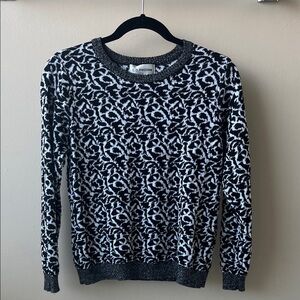 Vintage Cathy Daniels Jacquard Print Sweater- Size Medium Petite